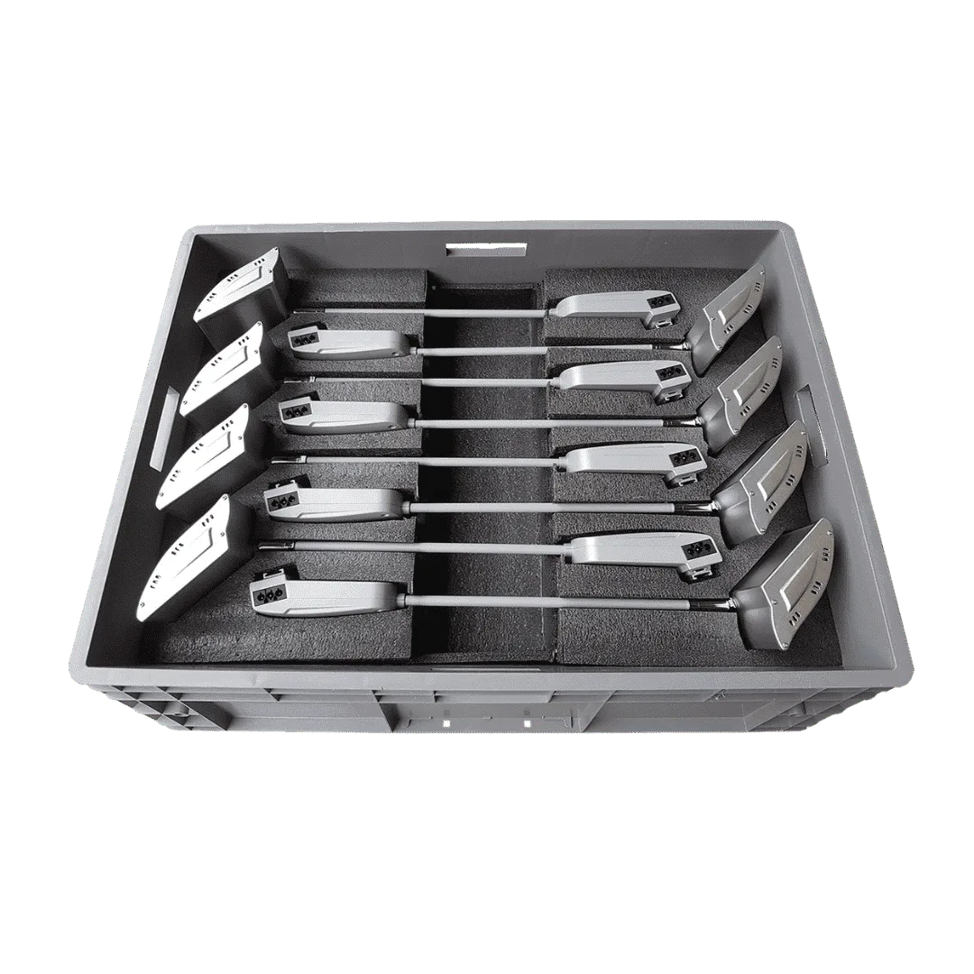 Transport box for 8x display spots